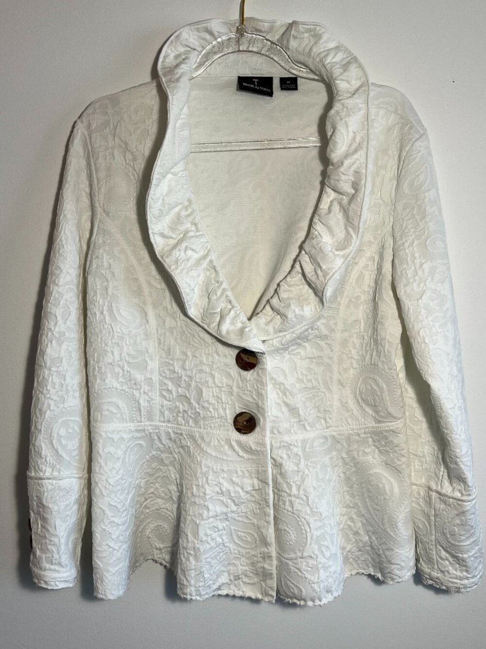 Traval by Tribal White Jacket, Women's Medium
